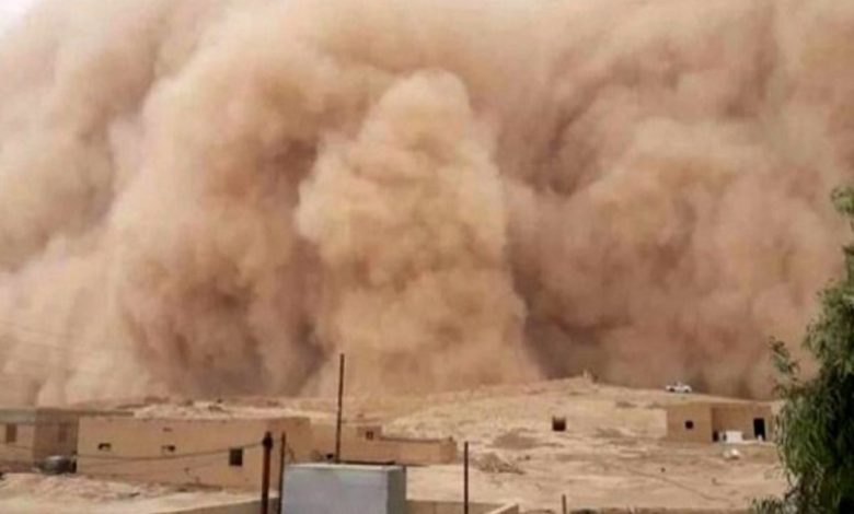 صورة ارشيفية للعواصف الترابية