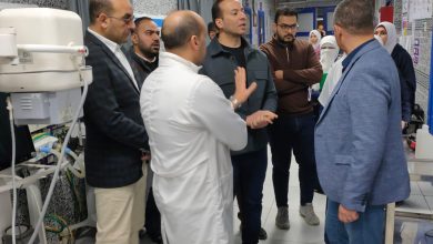 صورة جولة وكيل صحة البحيرة داخل مستشفى المحمودية المركزي