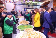 صورة وزيرة التضامن تتفقد وحدة إطعام الحاجة عزيزة بإمبابة