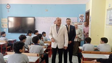 صورة “الرشيدى” يتابع امتحانات نهاية العام