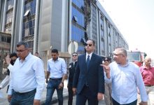 صورة محمد الطيب يتفقد موقع حريق عيادة مدينة نصر